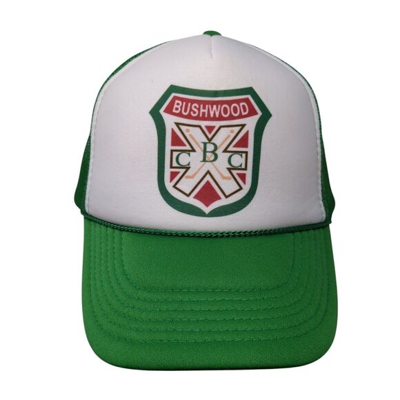 Bushwood CBC Snapback Rope Trucker Hat Green One Size Mesh Back Nissun - Picture 1 of 8